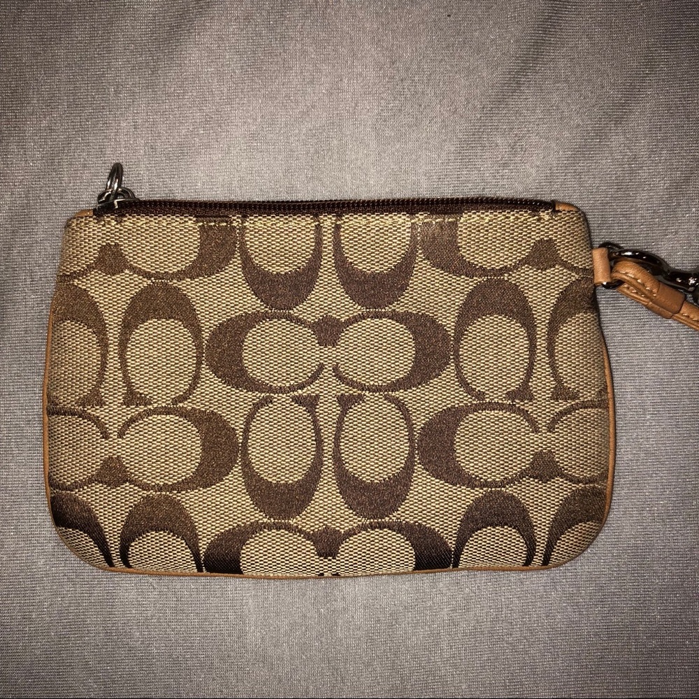 SALE Coach Signature Wallet | Mini Wristlet